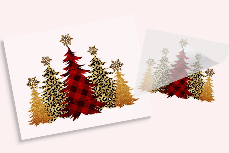 Christmas Trees DTF Transfer Physical So Fontsy T-Shirt Iron-On Transfer Shop 6x6