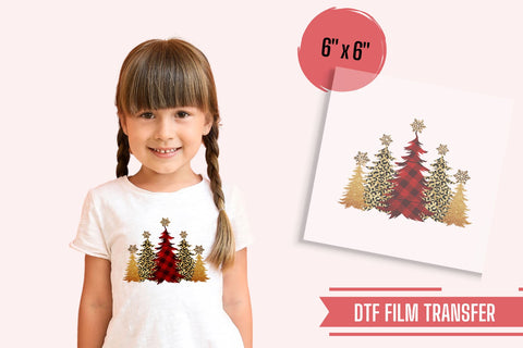 Christmas Trees DTF Transfer Physical So Fontsy T-Shirt Iron-On Transfer Shop 