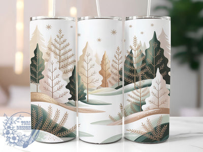 Christmas Trees Holiday Tumbler, Holiday Sublimation Design, Festive Cup Art, 20oz Xmas Tumbler, Whimsical Tree Mug, Stylish Christmas Cup, Cozy Holiday Wrap Sublimation ToriDesigns 