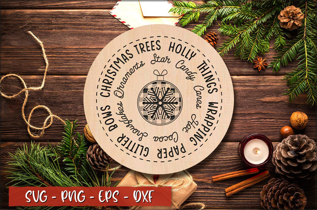Christmas trees holly things wrapping paper glitter bows ornaments star candy canes hot cocoa snowflakes Laser Cut SVG Shetara Begum 