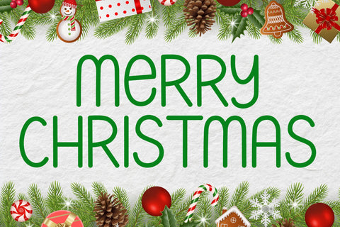 Christmas Trip Font AEN Creative Store 