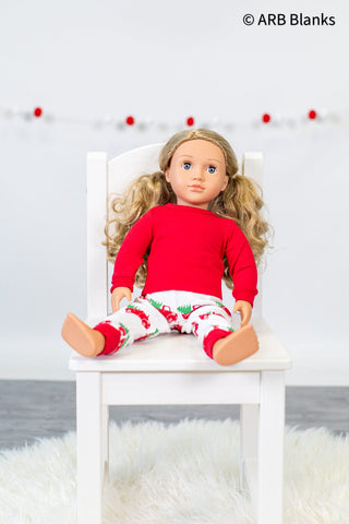 CHRISTMAS: Truck Collection Pajamas ARB Blanks Doll 18" 