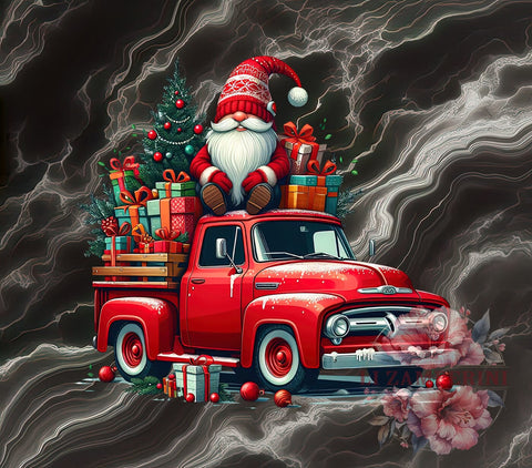 Christmas Truck PNG, Gnome Sublimation Design, Holiday Truck Gnome, Christmas Gnome Clipart, Festive Truck PNG, Winter Gnome Digital Download, Gnome with Truck PNG Sublimation Li Zamperini 