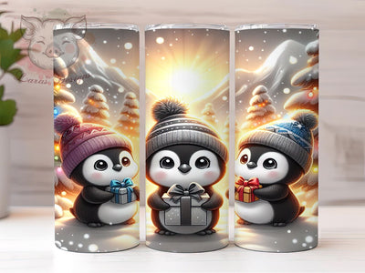 Christmas Tumbler, Penguin Tumbler Wrap, 20oz Tumbler, Holiday Sublimation, Cute Penguins, Digital Tumbler Wrap, Winter Design Sublimation Lara' s Designs 