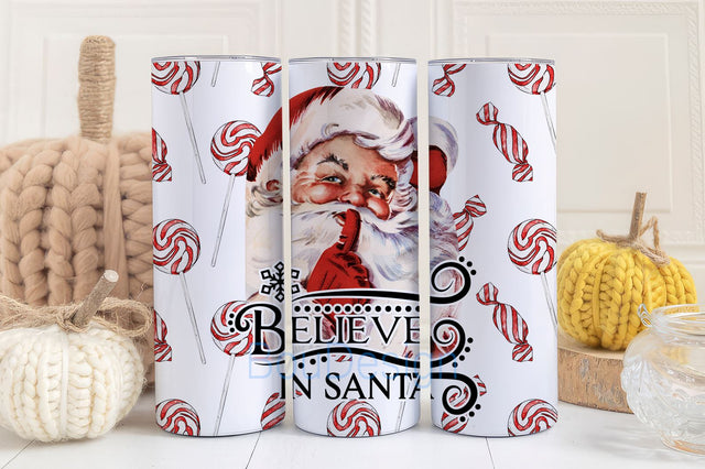 Christmas Tumbler Sublimation Design, Santa Tumblers Wrap, 20 oz Skinny Tumbler Designs PNG, Digital Download Template Sublimation BouDesign 