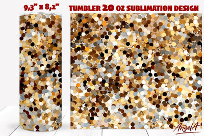 Christmas Tumbler sublimation, gold silver sparkle texture Sublimation Angelina Semenova 