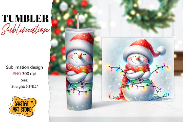 Christmas tumbler sublimation.Snowman sublimation Sublimation Yustaf Art Store 