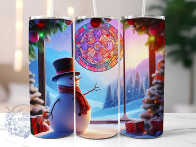 Christmas Tumbler Wrap Snowman Tumbler Wrap PNG Sublimation Design Snowman Tumbler Wrap 20oz Skinny Straight & Tapered Digital Download Sublimation ToriDesigns 