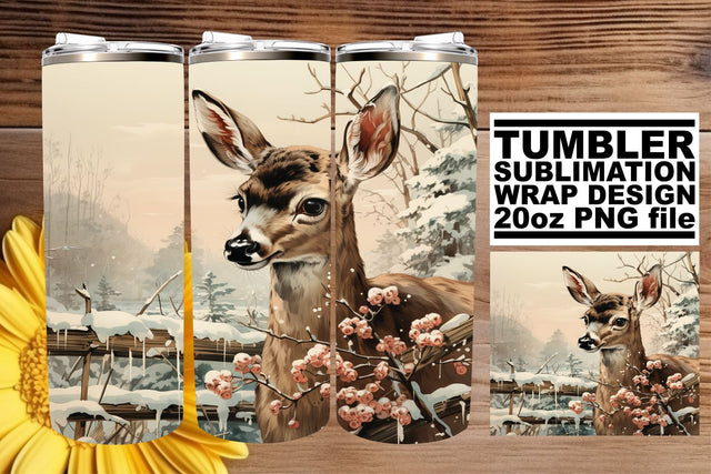 Christmas Tumbler Wrap Sublimation - Retro Watercolor 20oz Sublimation afrosvg 