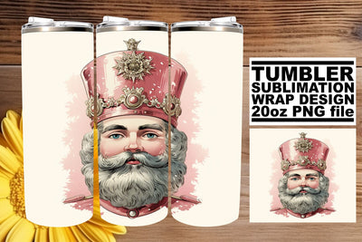 Christmas Tumbler Wrap Sublimation - Retro Watercolor 20oz Sublimation afrosvg 