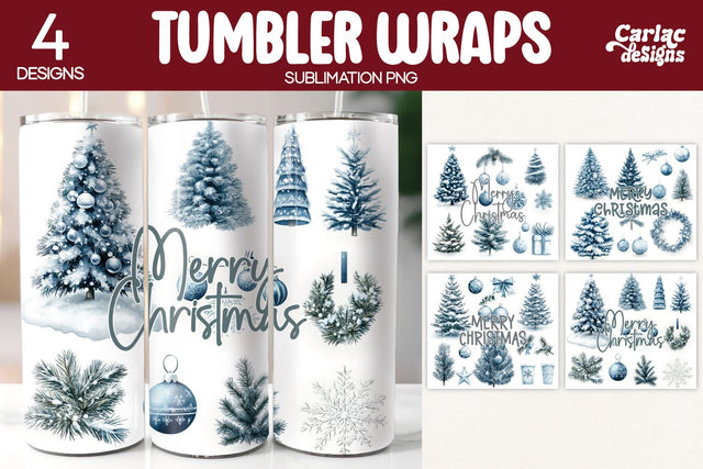 Christmas Tumbler Wrap Sublimation Sublimation Carla C Designs 