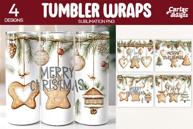 Christmas Tumbler Wrap Sublimation Sublimation Carla C Designs 