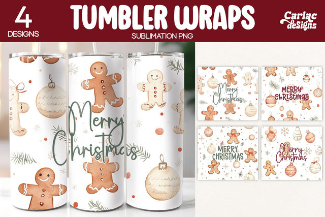 Christmas Tumbler Wrap Sublimation Sublimation Carla C Designs 