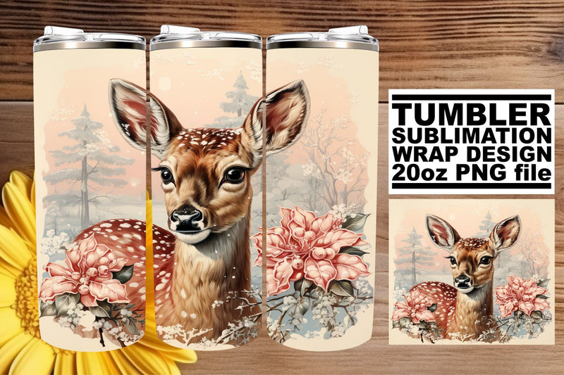 Christmas Tumbler Wrap Sublimation - Watercolor Retro 20oz Sublimation afrosvg 