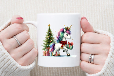 Christmas Unicorn Clipart Sublimation Sublimation designartist 