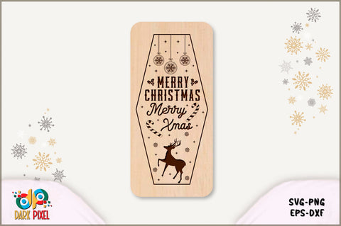 Christmas Vertical Laser Cut SVG Bundle SVG Shetara Begum 