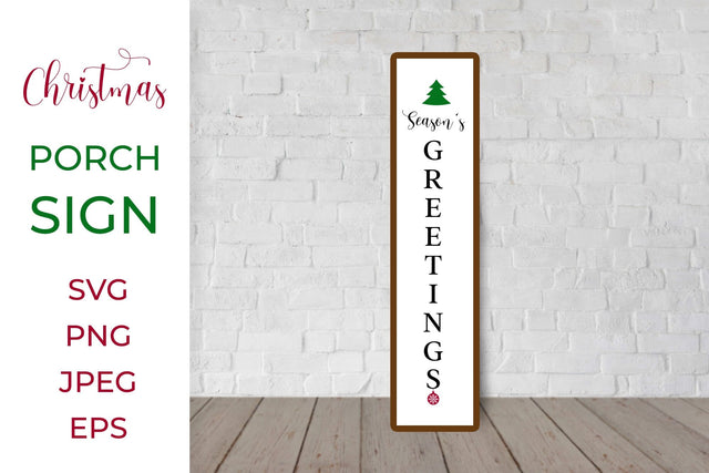 Christmas Vertical Porch Sign SVG. Holidays Vertical Front Sign. SVG LaBelezoka 