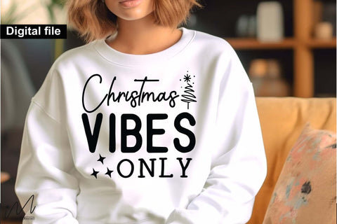 Christmas Vibes Only SVG, Merry Christmas Vibes Cut File for Winter Crafts SVG Isabella Machell 