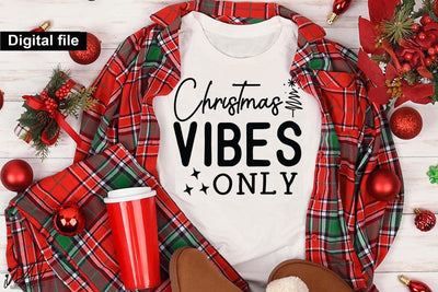 Christmas Vibes Only SVG, Merry Christmas Vibes Cut File for Winter Crafts SVG Isabella Machell 