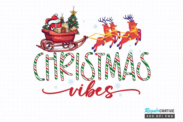 Christmas vibes png design Sublimation Regulrcrative 