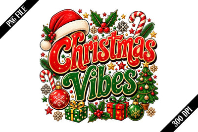 Christmas Vibes PNG Designs Sublimation shah alam 