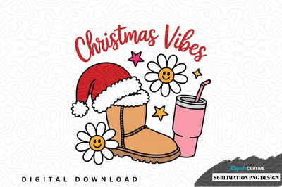 Christmas vibes sublimation png design Sublimation Regulrcrative 