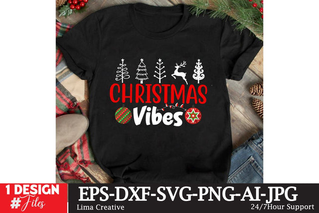 Christmas Vibes SVG Cut File,Christmas SVG Design,Christmas PNG,Christmas SUblimation,Christmas T-shirt DEsign,Christmas SVG Bundle SVG Insomnia Std 
