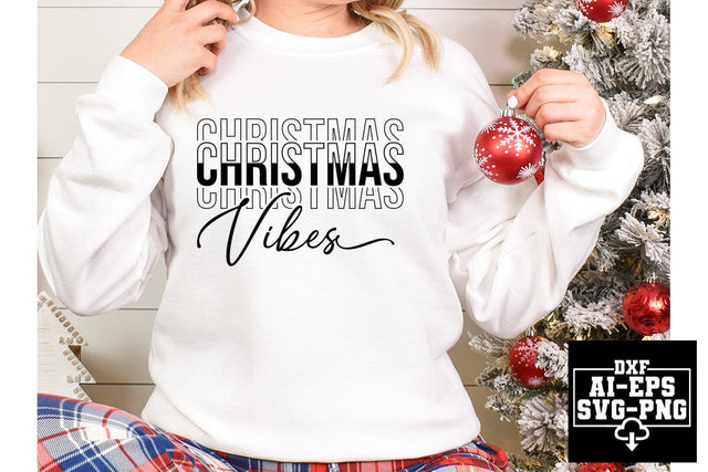 Christmas Vibes Svg Cut Files SVG CraftlabSvg55 
