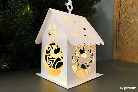 Christmas Village House Lantern SVG SVG SvgOcean 