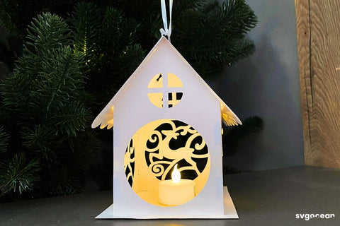 Christmas Village House Lantern SVG SVG SvgOcean 