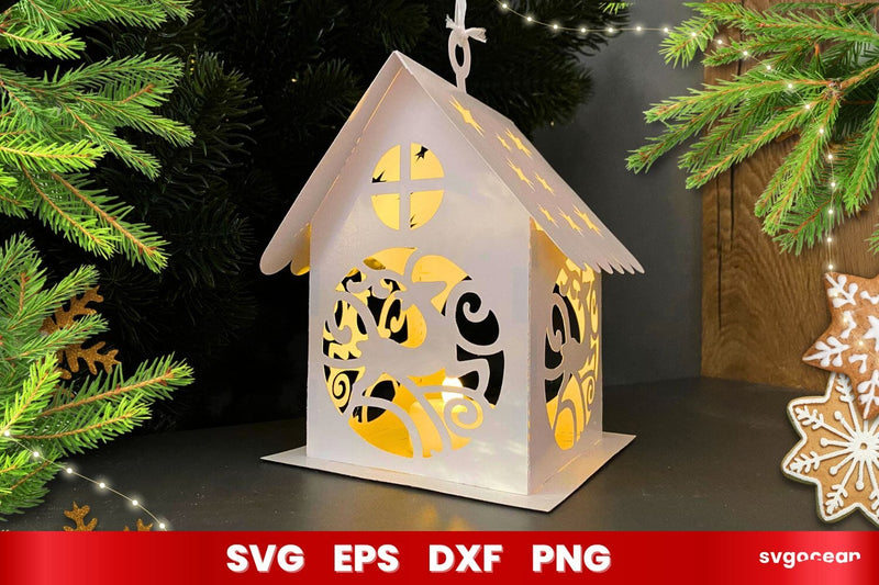 Christmas Village House Lantern SVG SVG SvgOcean 