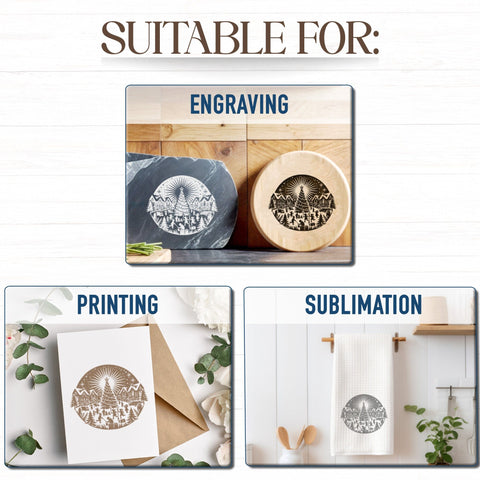 Christmas Village SVG DXF PNG JPG SVG CraftySVGStudio 