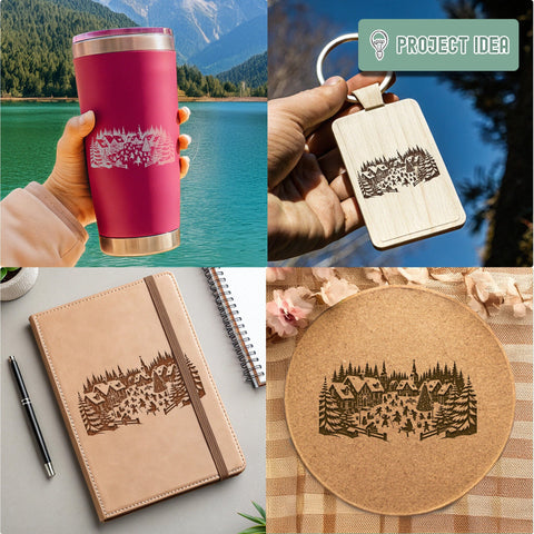 Christmas village SVG DXF PNG JPG SVG CraftySVGStudio 