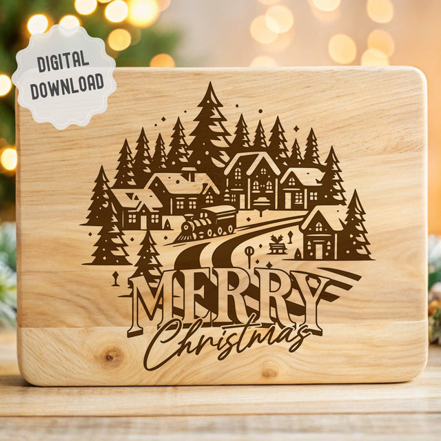 Christmas Village SVG DXF PNG JPG SVG CraftySVGStudio 
