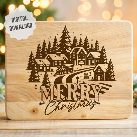 Christmas Village SVG DXF PNG JPG SVG CraftySVGStudio 