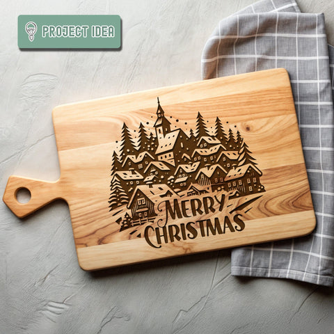 Christmas Village SVG DXF PNG JPG SVG CraftySVGStudio 