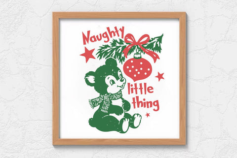 Christmas Vintage Illustration Collection Bundle with Santa Claus, Reindeer, Gifts and Holiday Trees SVG FiveStarCrafting 