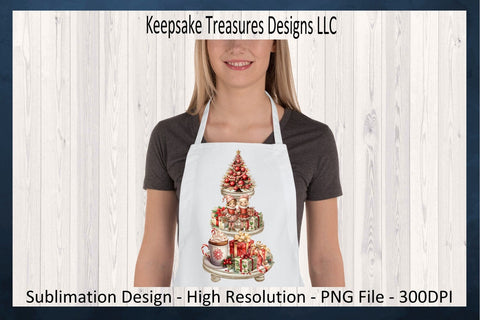 Christmas Vintage Tiered Tray, Sublimation PNG, Vintage Christmas, PNG Printable, Digital Download Sublimation Keepsake Treasures Designs LLC. 