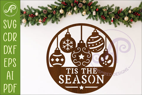 Christmas Wall Sign Bundle 9 Laser Cut Holiday Signs SVG Digital Cut Files SVG APInspireddesigns 