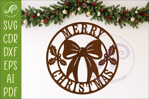 Christmas Wall Sign Bundle 9 Laser Cut Holiday Signs SVG Digital Cut Files SVG APInspireddesigns 