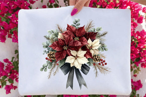 Christmas Watercolor Clipart Bundle Sublimation SVGArt 