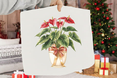 Christmas Watercolor Plants PNG Bundle Sublimation SVGArt 