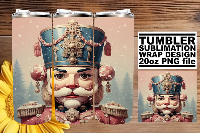 Christmas Watercolor Retro Tumbler Wrap - 20oz Sublimation Sublimation afrosvg 