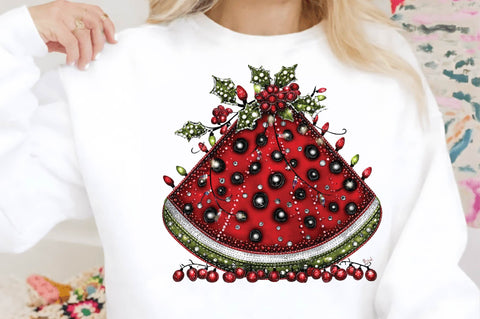 Christmas Watermelon Summer PNG Sublimation SVGArt 