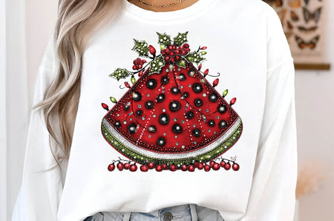 Christmas Watermelon Summer PNG Sublimation SVGArt 