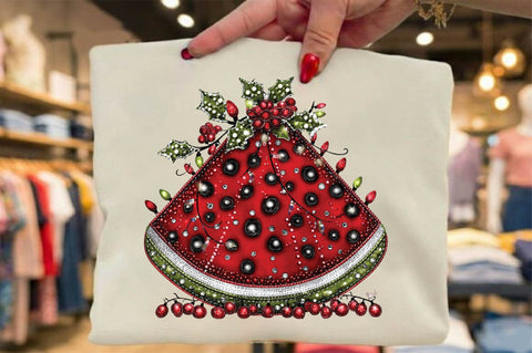 Christmas Watermelon Summer PNG Sublimation SVGArt 