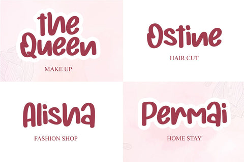 Christmas Weekday Font Afandi Studio 