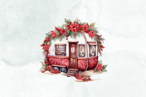 Christmas Whimsical Caravan Sublimation Bundle Sublimation Designangry 