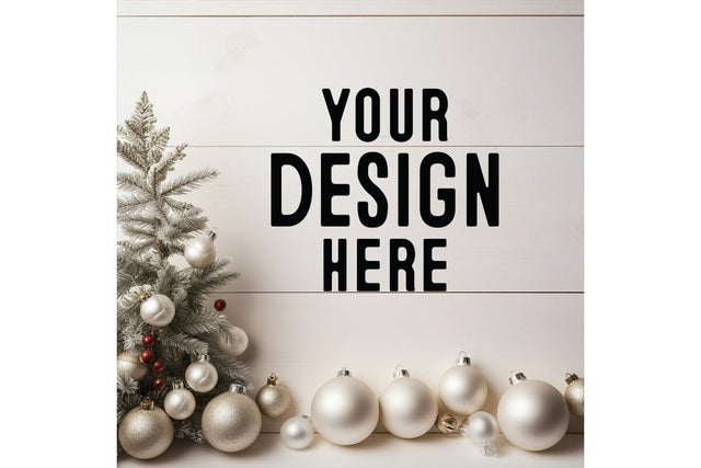 Christmas White Background Mockup Mock Up Photo Craftlabsvg24 