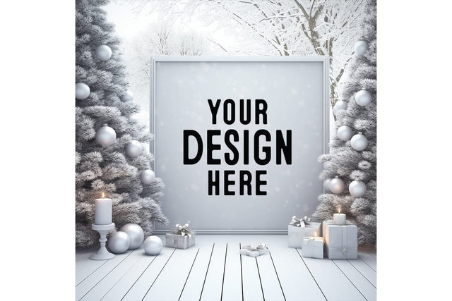 Christmas White Background Mockup Mock Up Photo Craftlabsvg24 